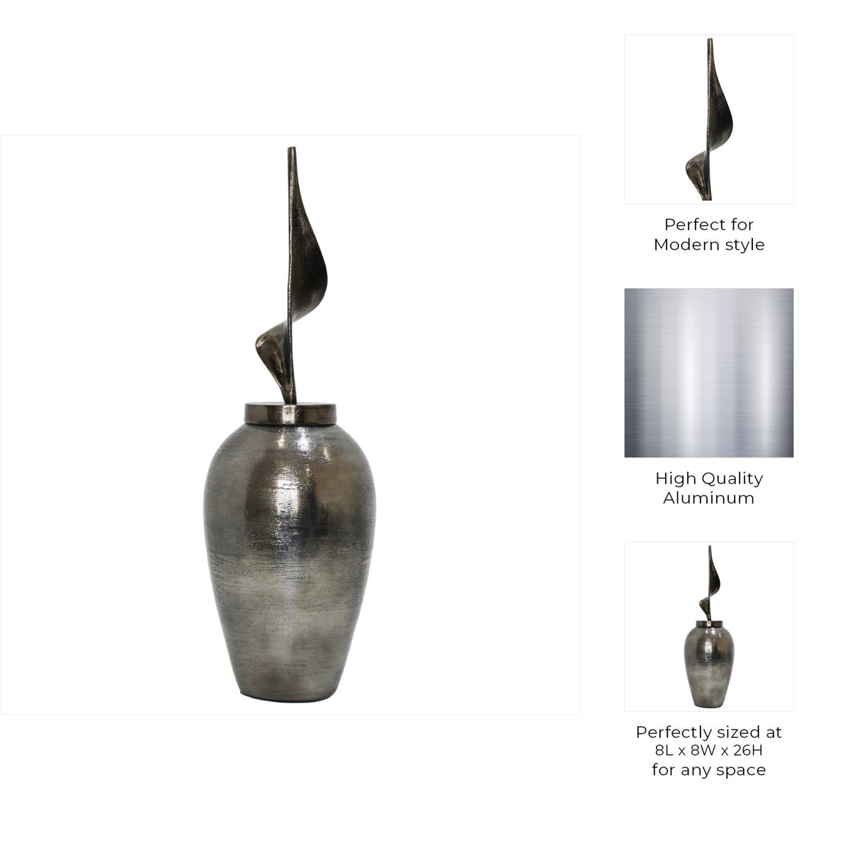 Escara/Feist Urn With Topper Vases and Jars| Sagebrook Home