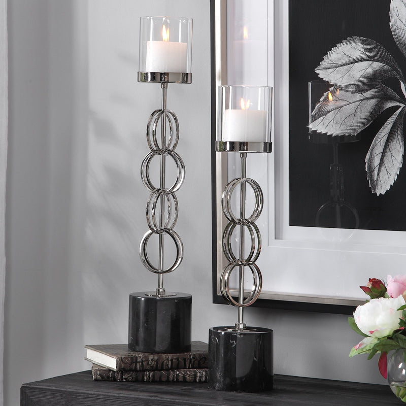 Esme Candleholders, S/2 - Al Rugaib Furniture