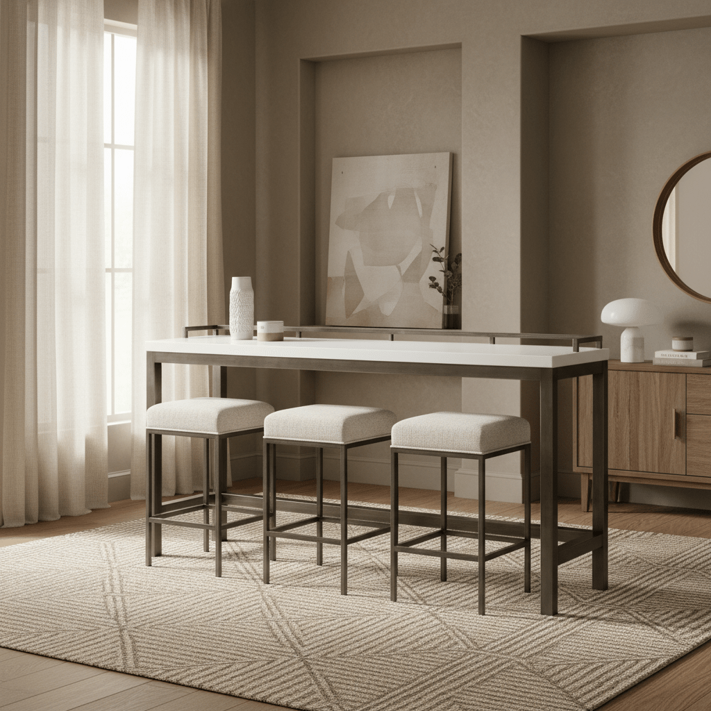 Essence Console Table w/Stools Consoles & Sideboards| Universal