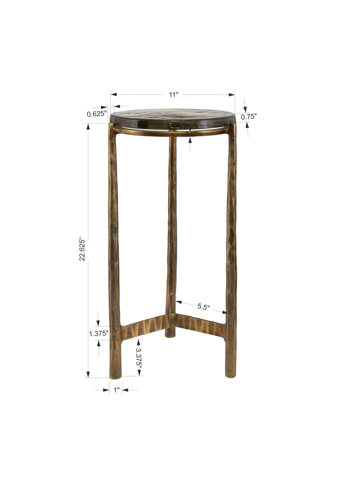 Eternity Accent Table, Brass Accent & End Tables| Uttermost