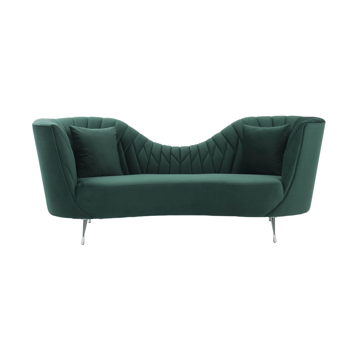 Eva Forest Green Velvet Sofa Sofas & Loveseats| TOV