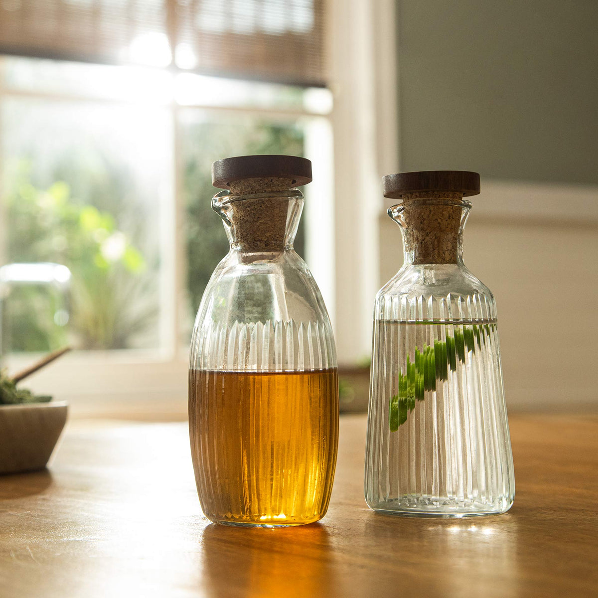 Eva oil & vinegar glass bottle Bottles & Containers| Roots Furniture