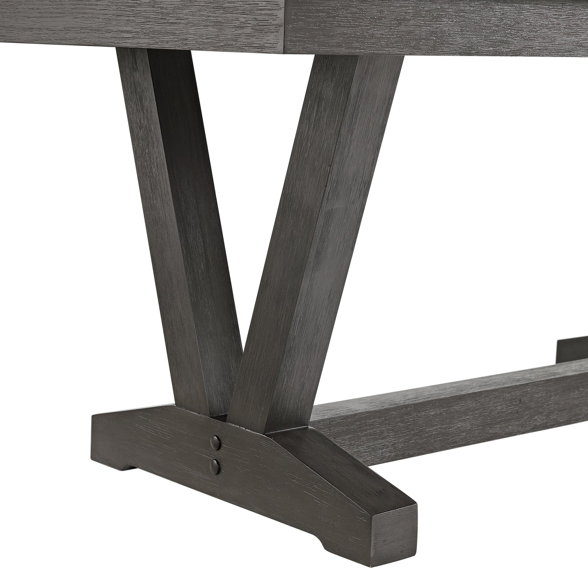 Everdeen Dining Table w/ White Faux Marble Top in Charcoal Dining Chairs| Roots Furniture