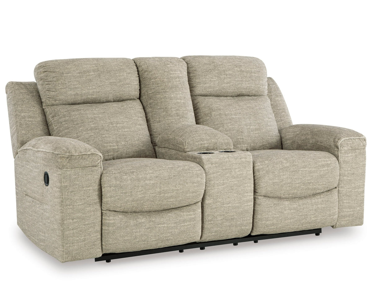 Evereast Pass Reclining Loveseat with Console Recliners| Ashley Homestore
