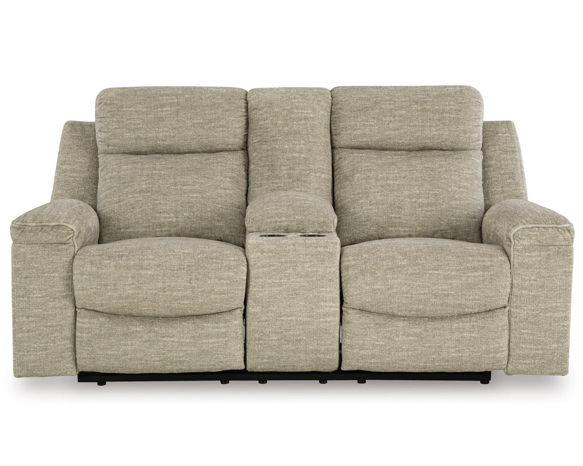 Evereast Pass Reclining Loveseat with Console Recliners| Ashley Homestore