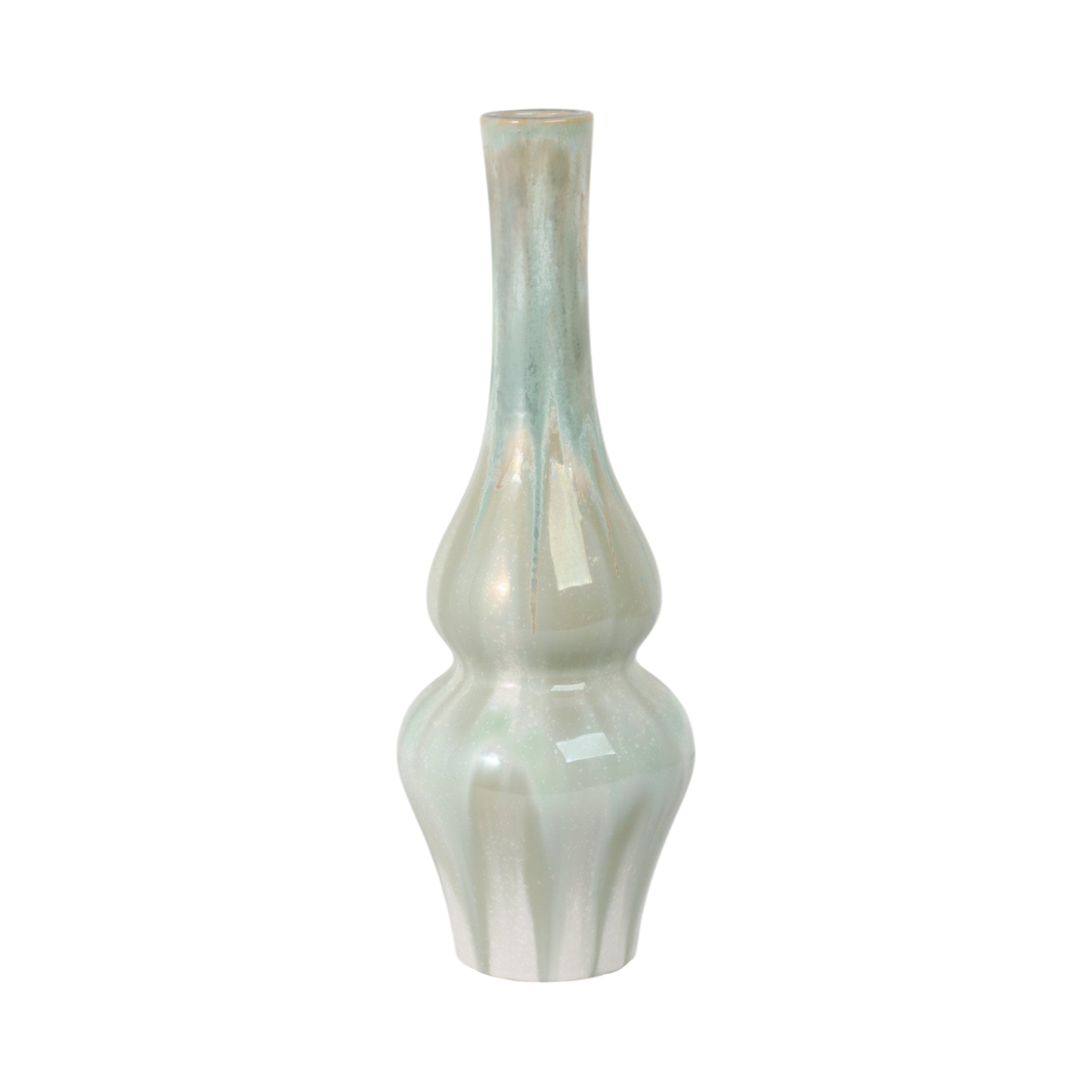 Everette Green Ceramic Vase Vases and Jars| Sagebrook Home