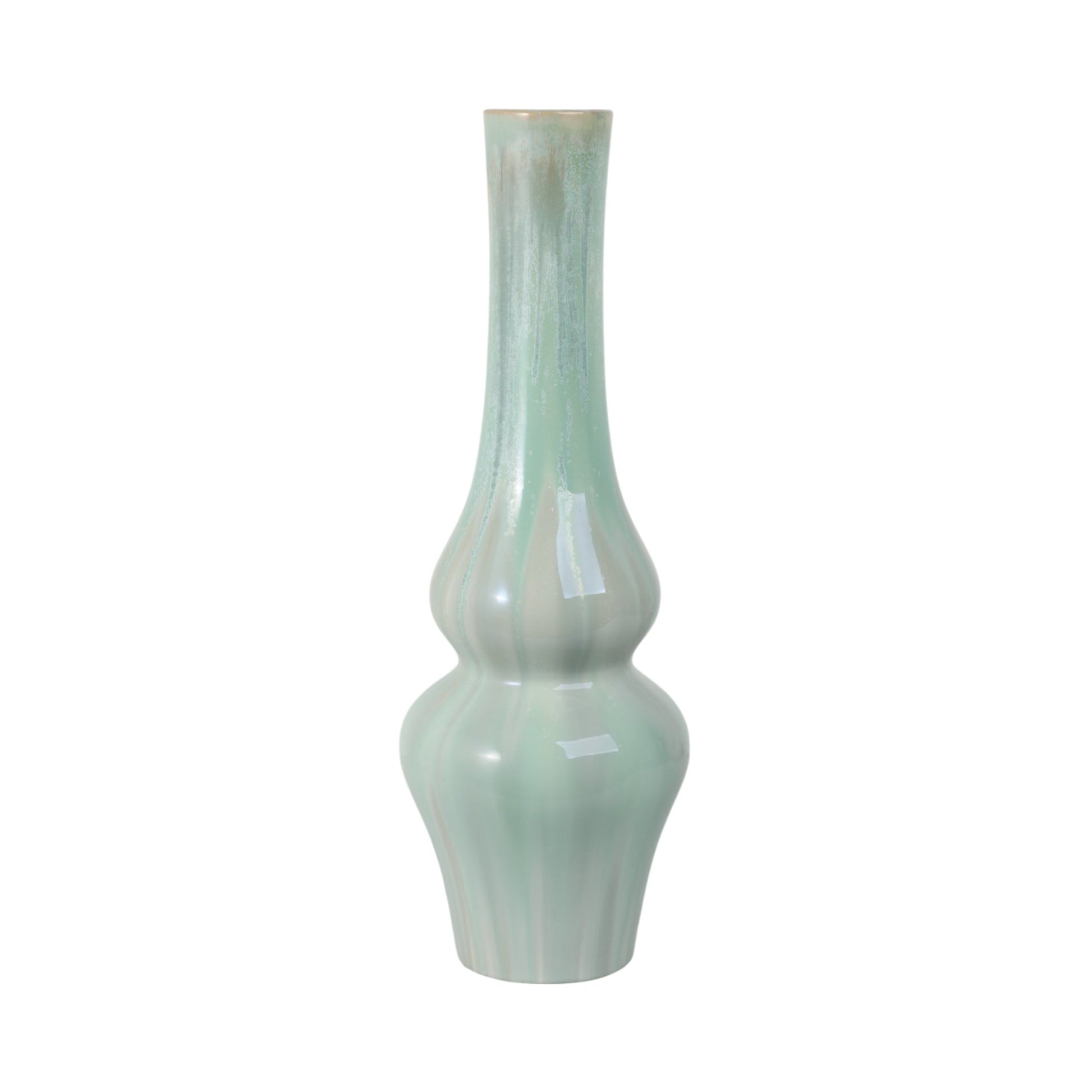 Everette Green Ceramic Vase Vases and Jars| Sagebrook Home