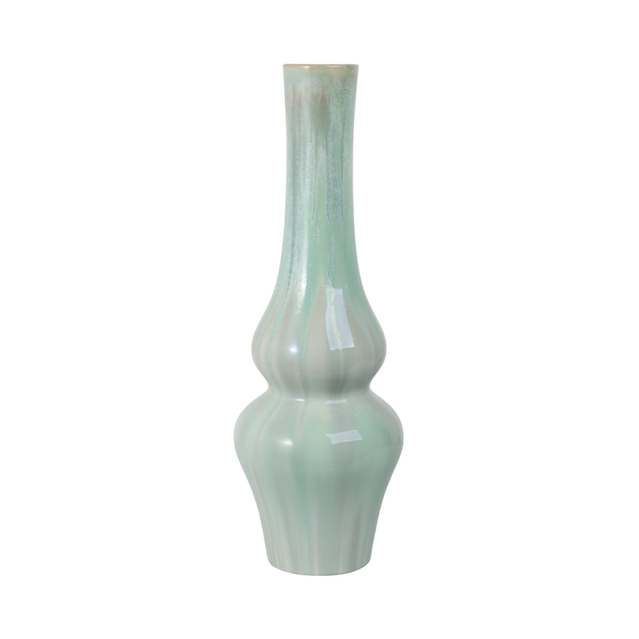 Everette Green Ceramic Vase Vases and Jars| Sagebrook Home