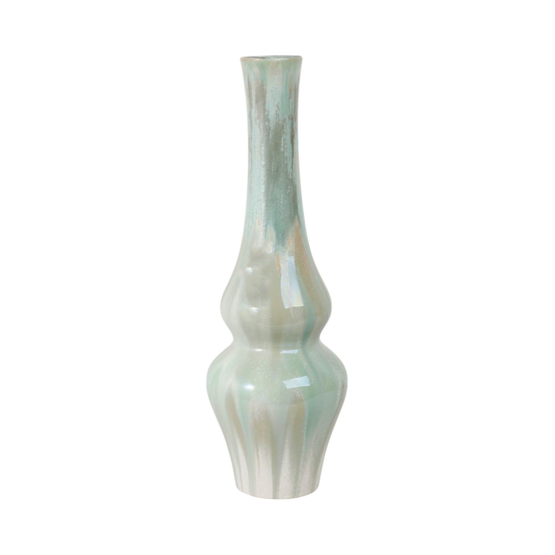 Everette Green Ceramic Vase Vases and Jars| Sagebrook Home