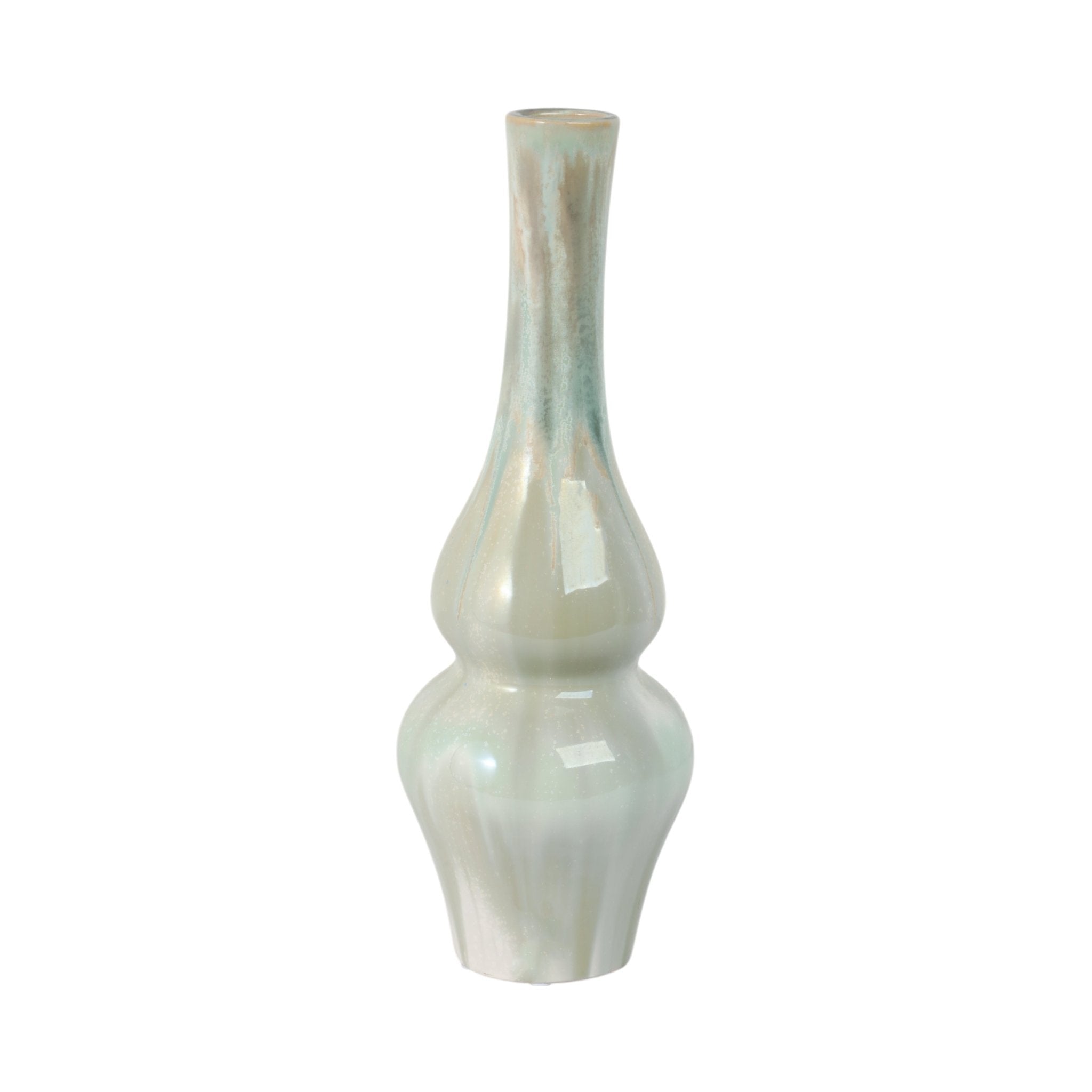 Everette Green Ceramic Vase Vases and Jars| Sagebrook Home