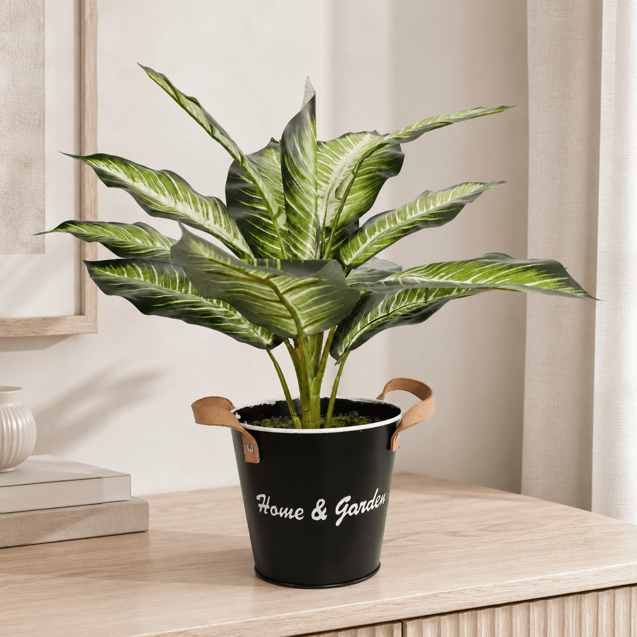 Evergreen White Green 39CM Plants| Roots Furniture