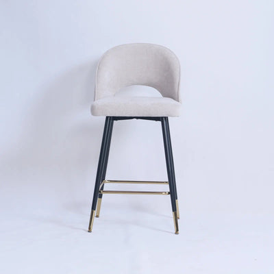 Evo Taupe chenille Dining Chair - Al Rugaib Furniture