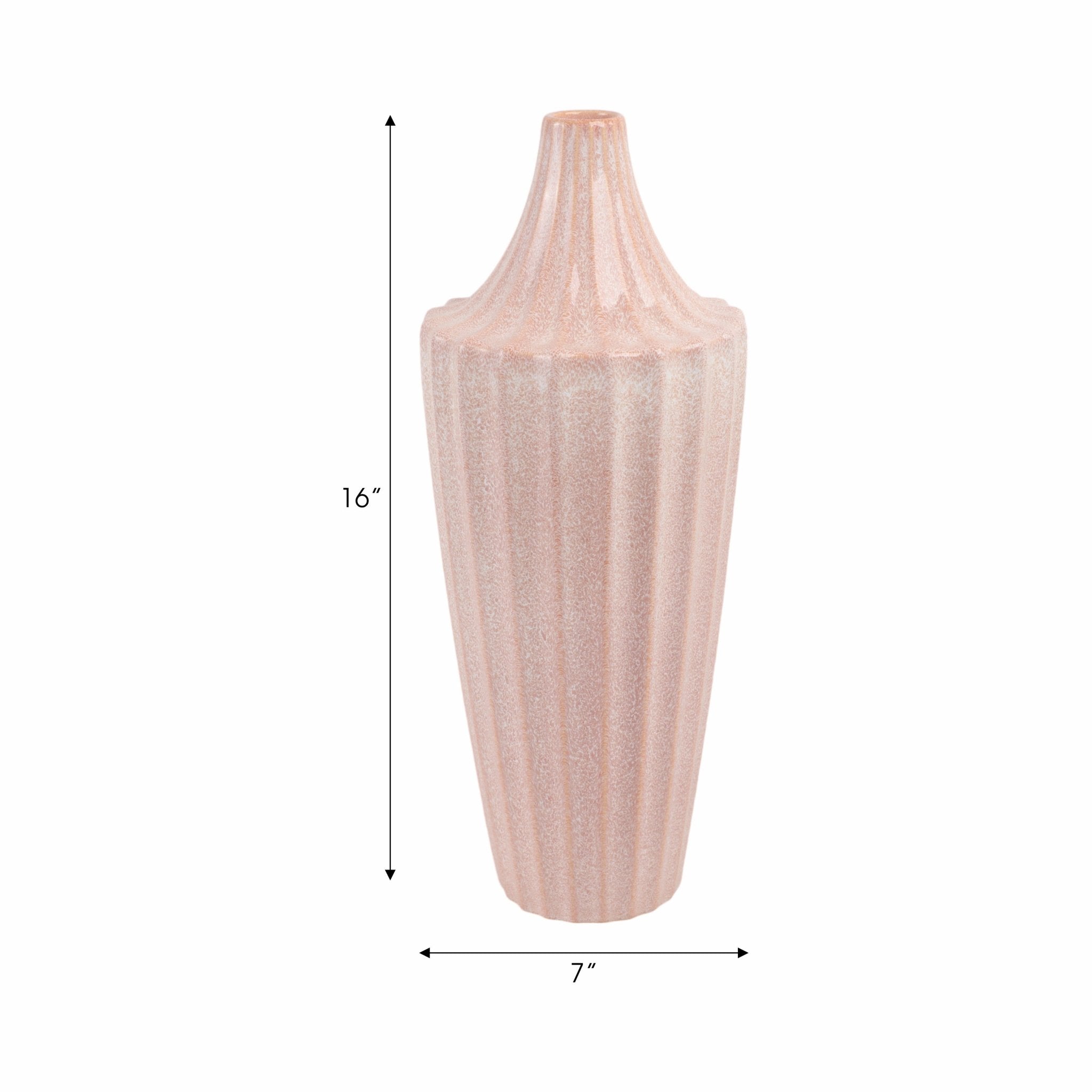 Evora Pink Portugal Vase Vases and Jars| Sagebrook Home