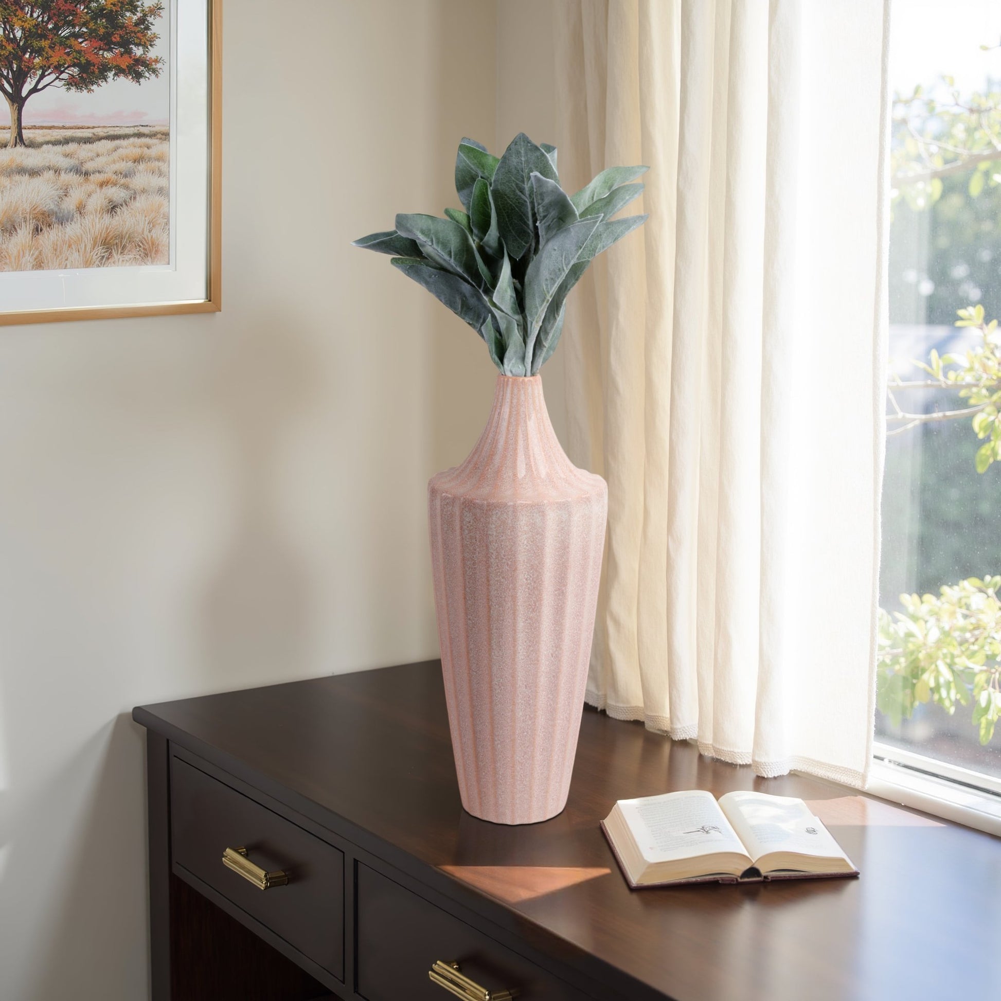 Evora Pink Portugal Vase Vases and Jars| Sagebrook Home