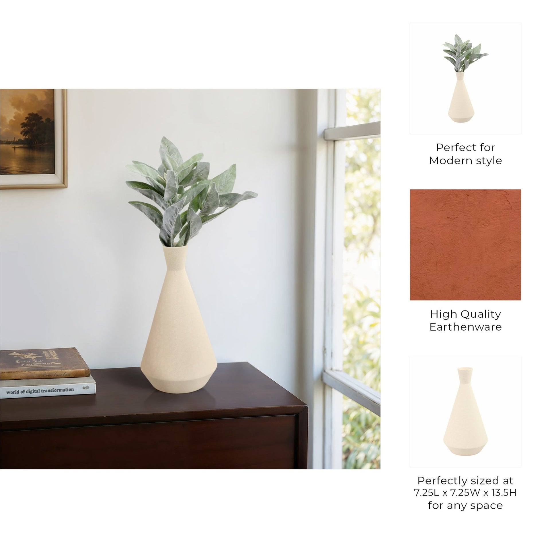 Evora Portugal Vase Vases and Jars| Sagebrook Home