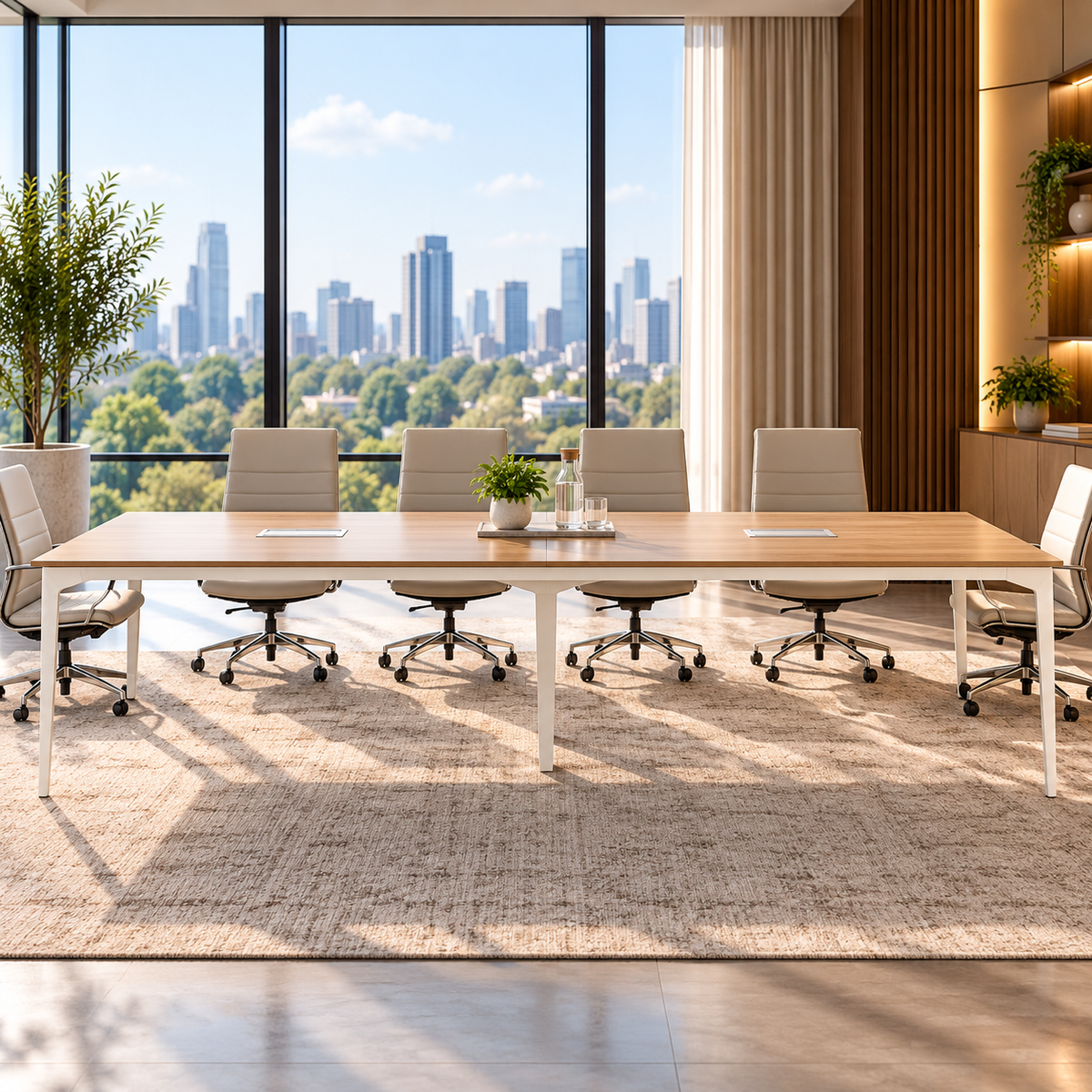 Arc Meeting Table - Wood 3.5 m