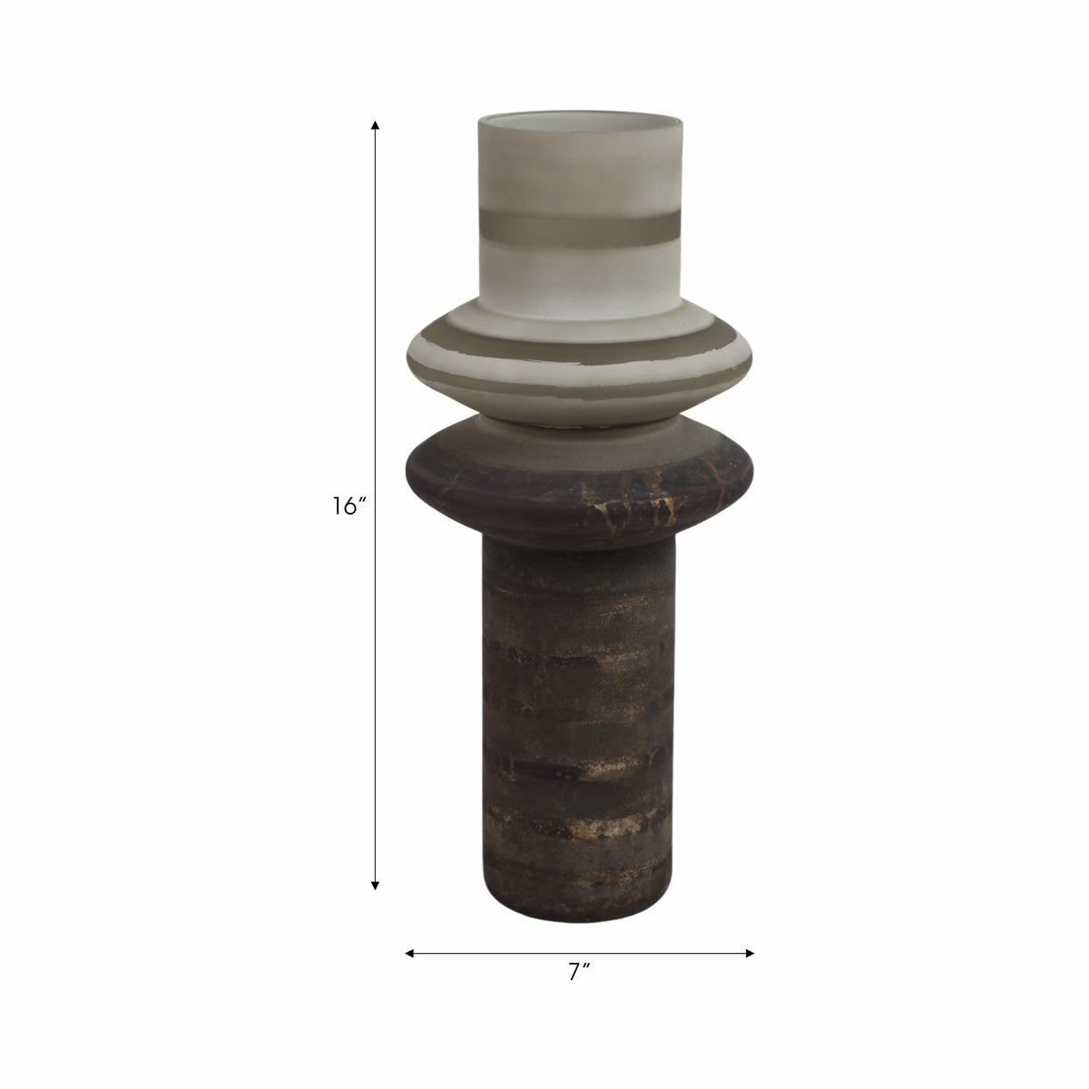 مزهرية زجاجية كيمبر Quimper Glass Vase