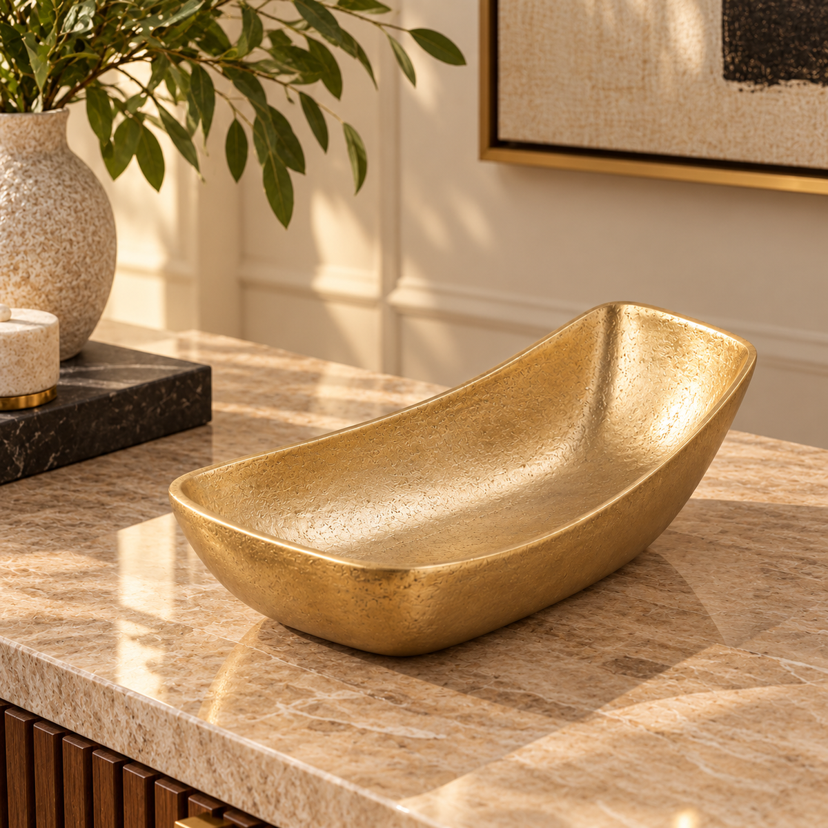 Gold Wave Bowl - Large
