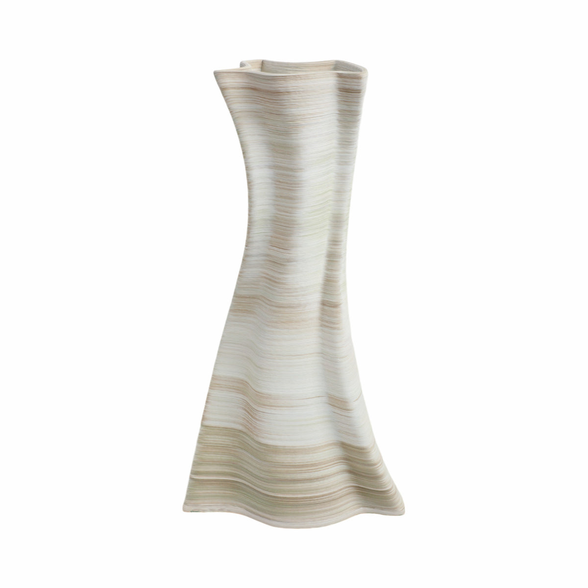 مزهرية الخزف المطبوعة ثلاثية الأبعاد للحلزون، متعددة الألوان caracol 3d Printed Porcelain Vase, Multi
