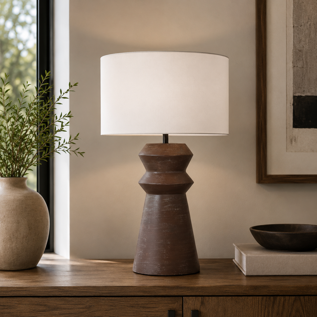 Kochi Table Lamp with Fabric Shade