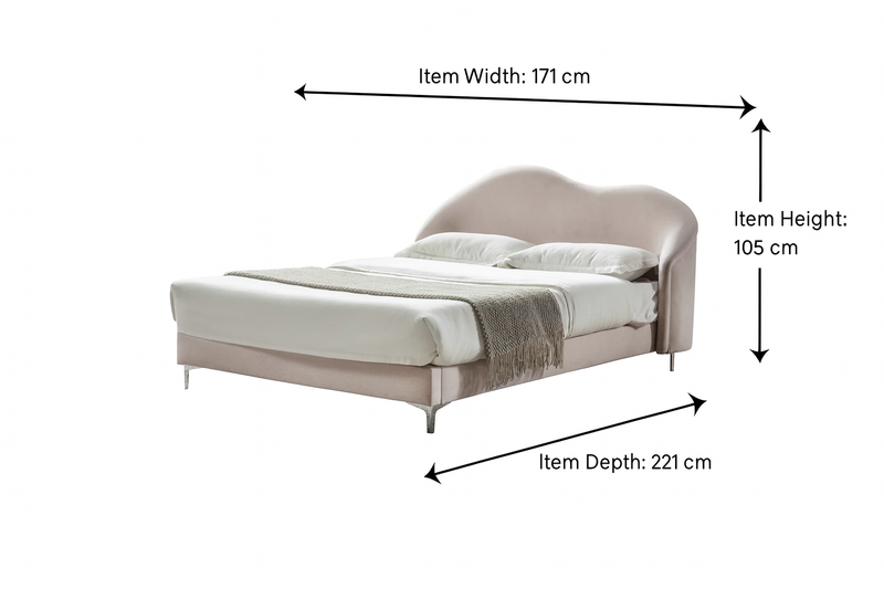 سرير دريم لاند ريتريت باللون الوردي