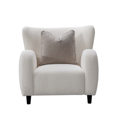 Besa Off-White Boucle Chair