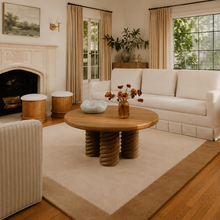 Treccia Round Coffee Table Oak