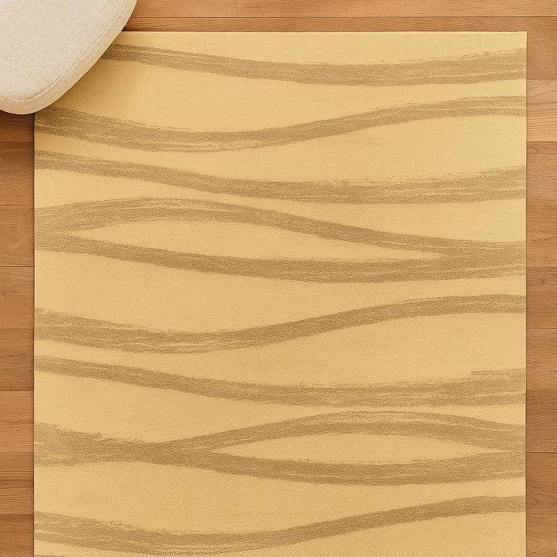 Roots Ferrera Wavy Beige Rug