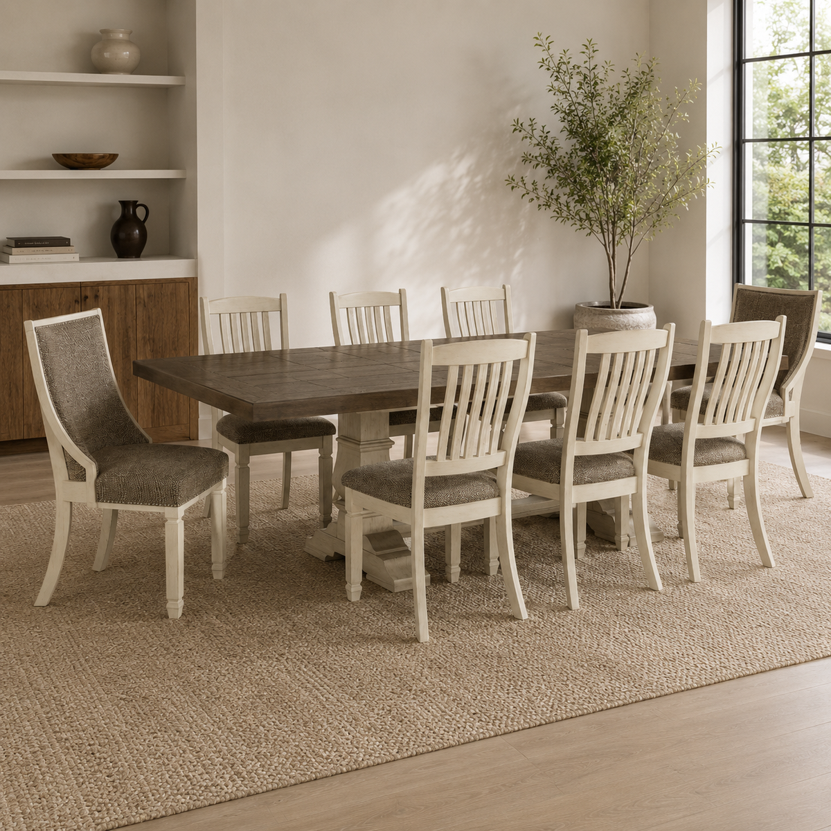 Dining Table Set 10 Chairs
