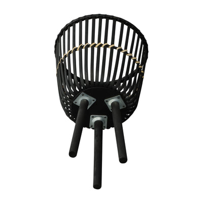 S/3 BAMBOO FOOTED PLANTERS 11/13/15, BLACK