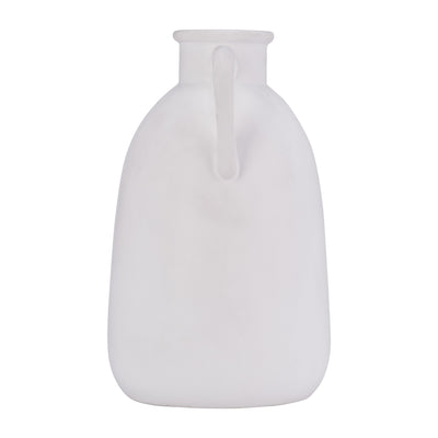 Cer, 10H Eared Vase, White