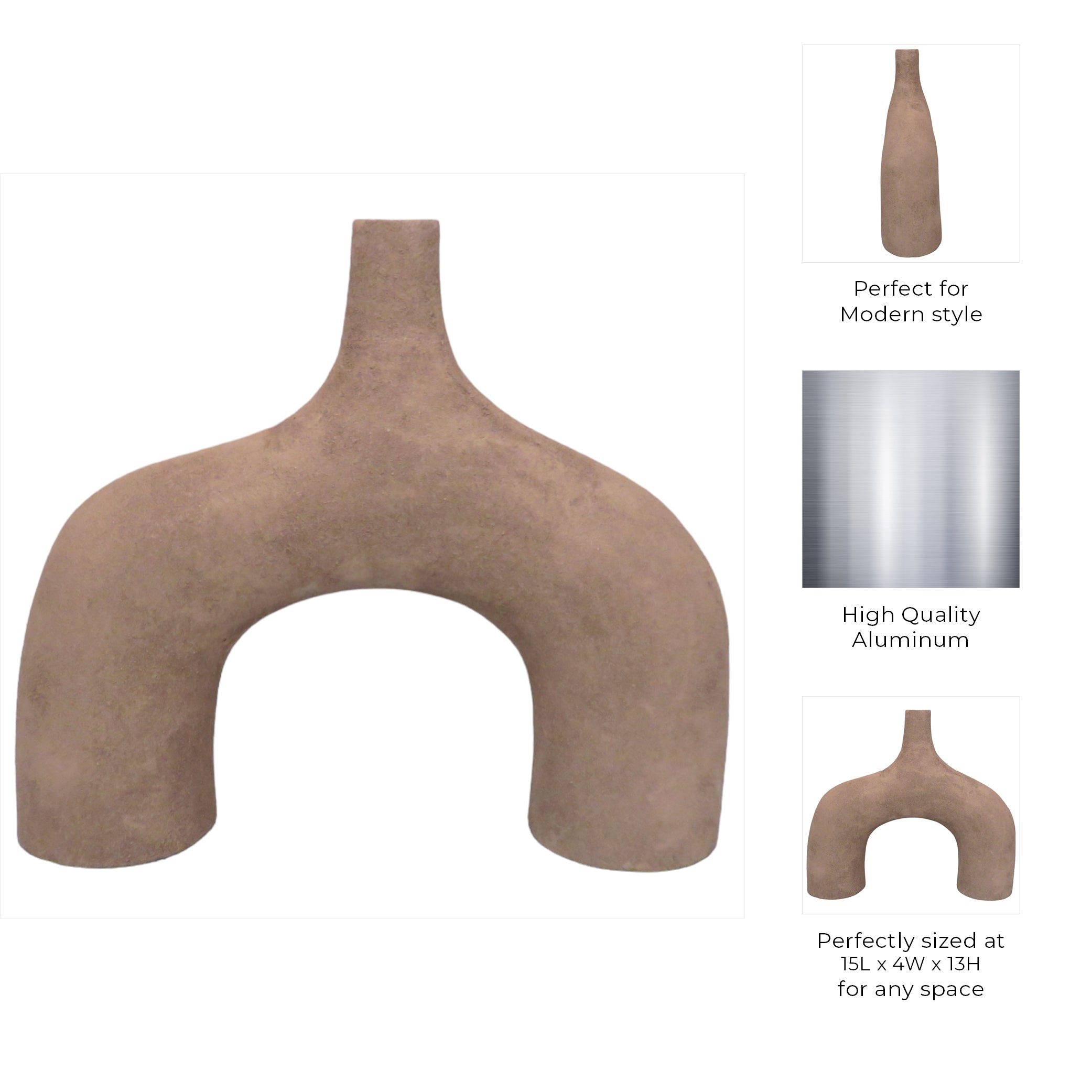 مزهرية متز كريمية METZ CREAM VASE