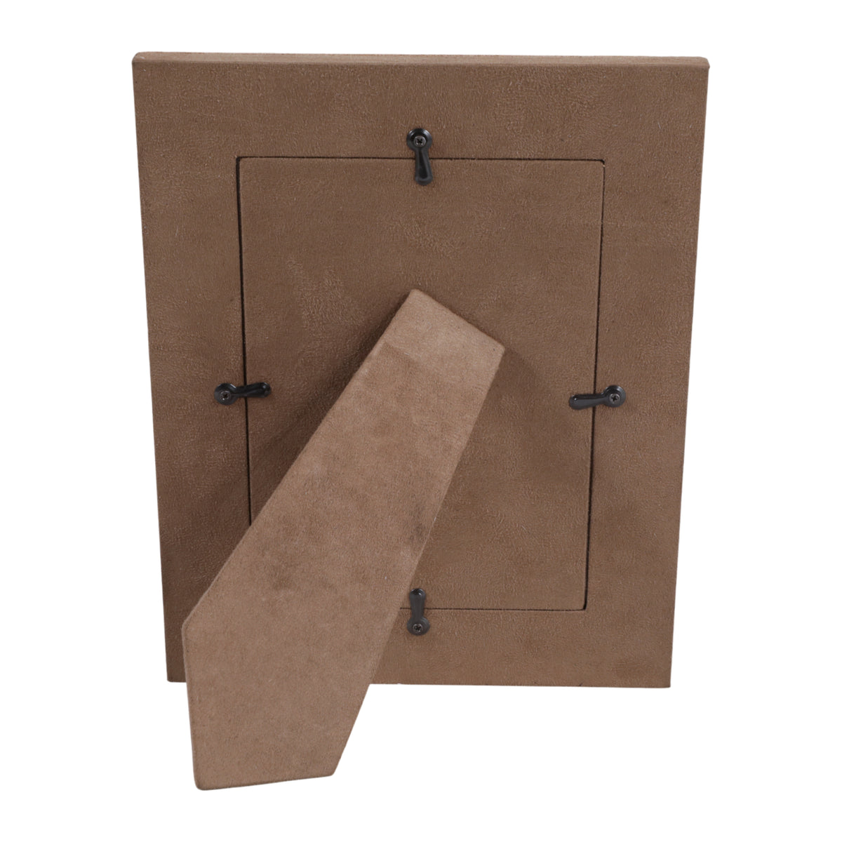 5X7 GILBOA TAN SUEDE PHOTO FRAME