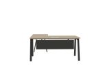 Ava L-Shape Desk - Black Frame