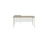 Ava L-Shape Desk - White Frame