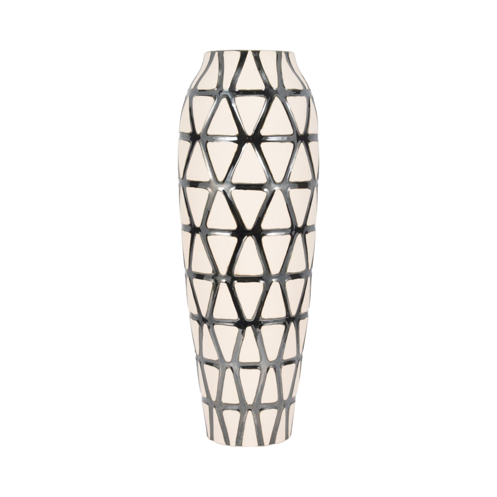 Fabiola Oversized Tribal Vase, Pewter Vases and Jars| Sagebrook Home