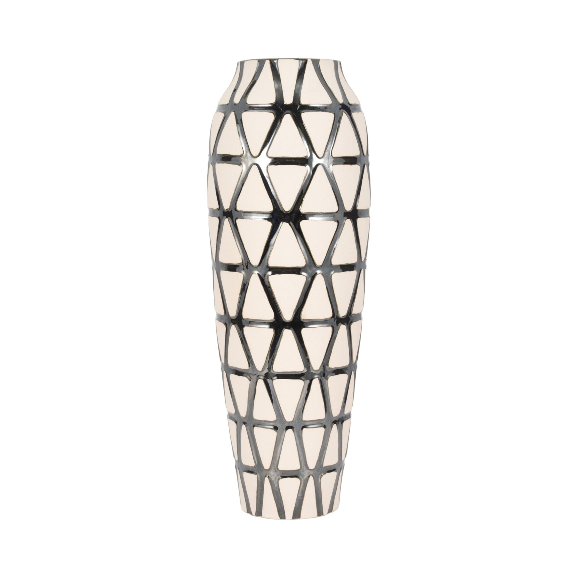 Fabiola Oversized Tribal Vase, Pewter Vases and Jars| Sagebrook Home