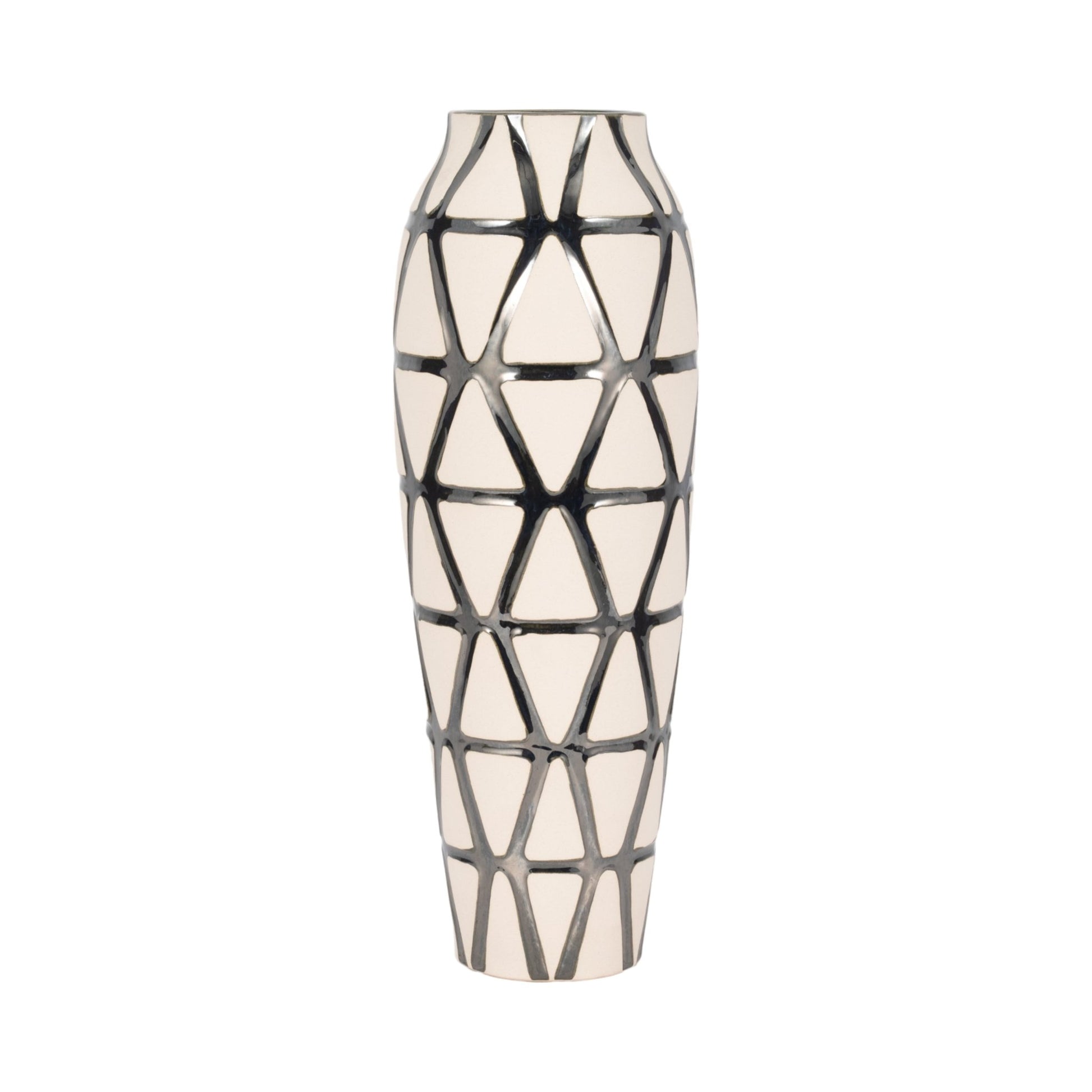Fabiola Oversized Tribal Vase, Pewter Vases and Jars| Sagebrook Home