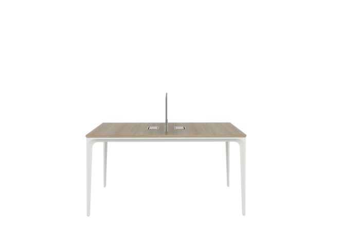 Arc Workstation Desk - Wood