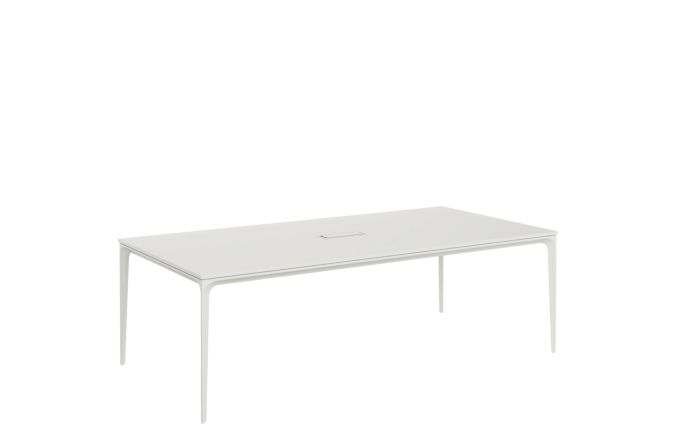 Arc Meeting Table - White 2.4 m
