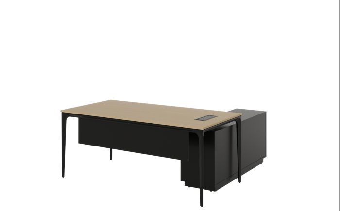 Arc Left-Hand Desk - Black