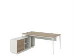 Arc Left-Hand Desk - White