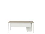 Arc Left-Hand Desk - White