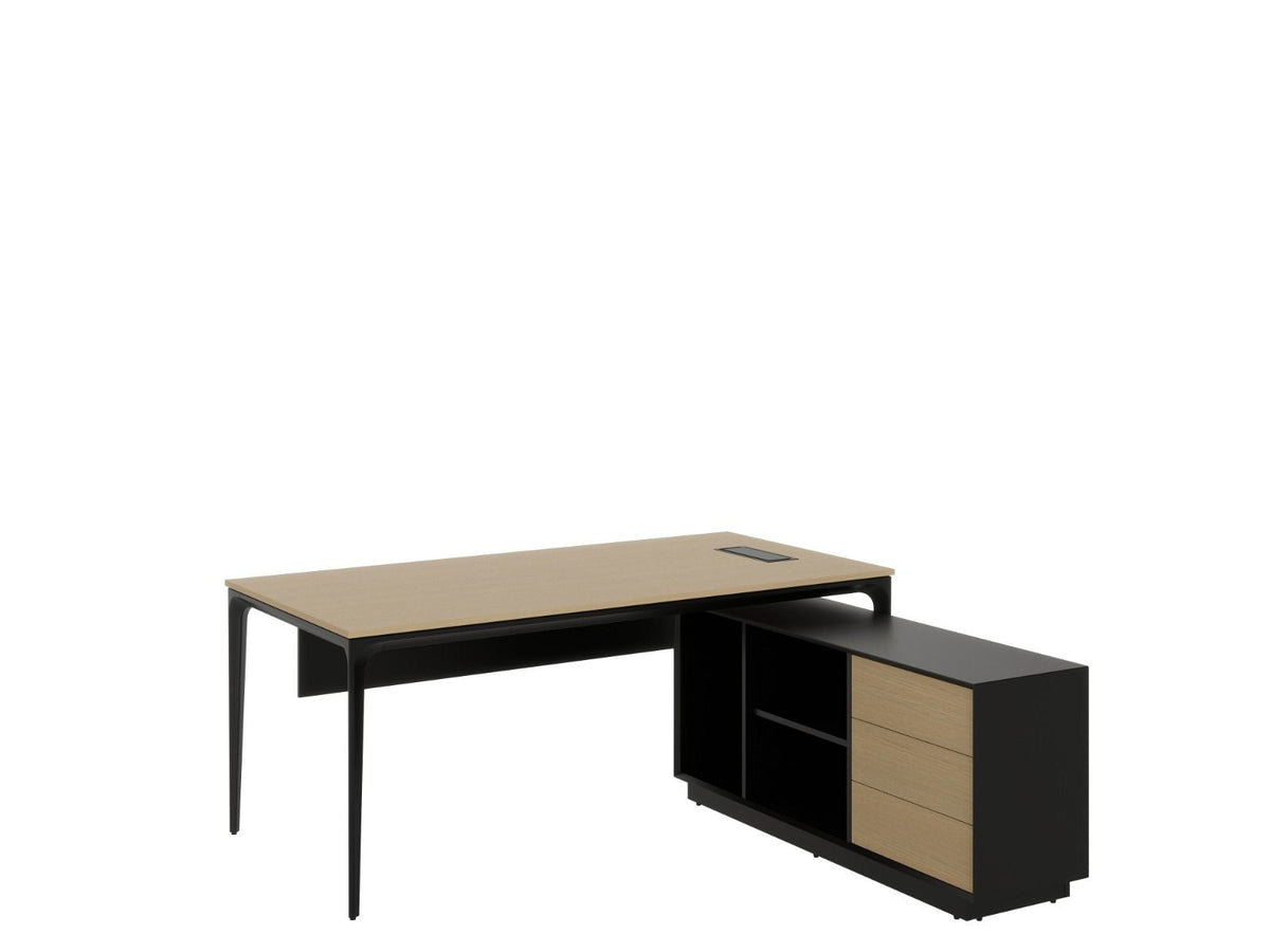 Arc Right-Hand Desk - Black