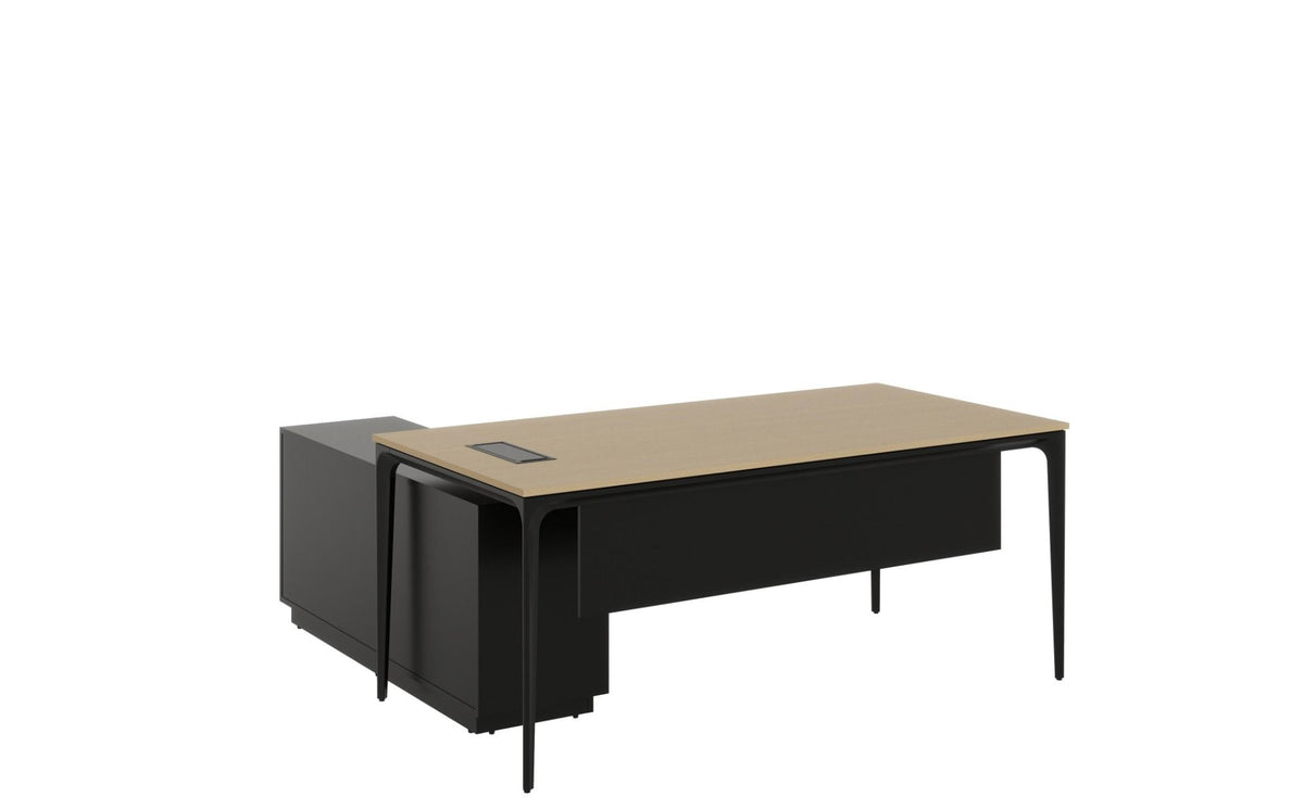 Arc Right-Hand Desk - Black
