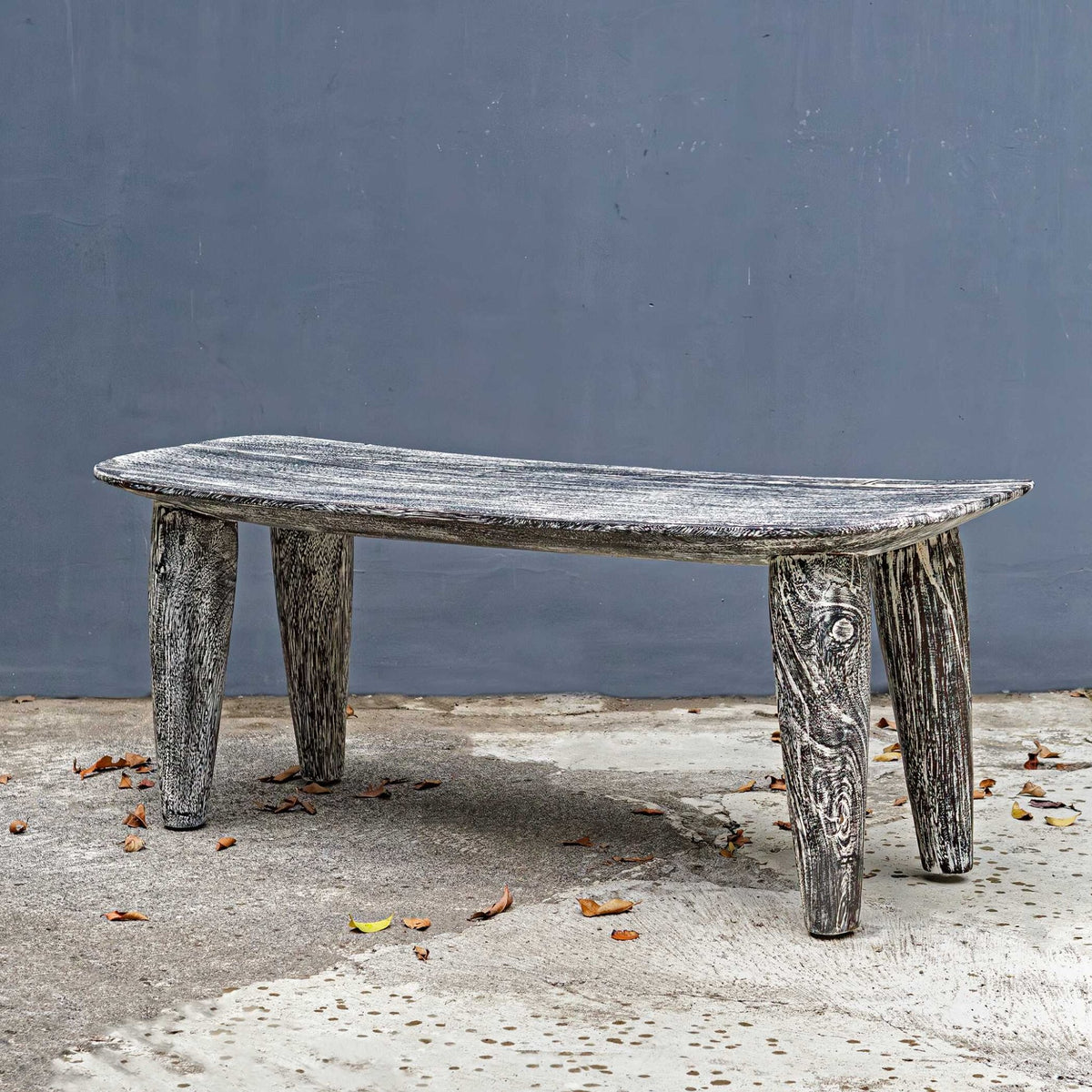 Fade To Black Wood Bench Benches| Uttermost