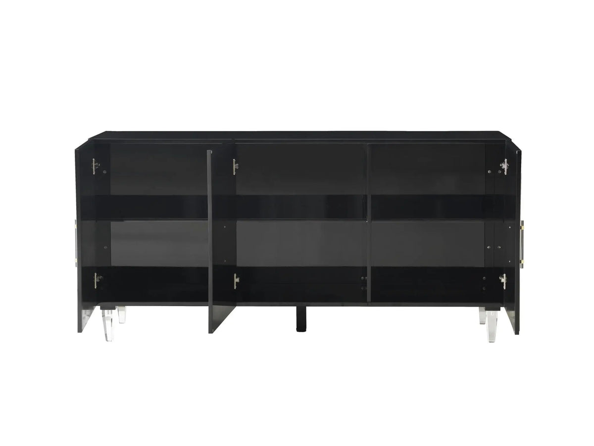 Famke Black Lacquer Buffet Server| TOV