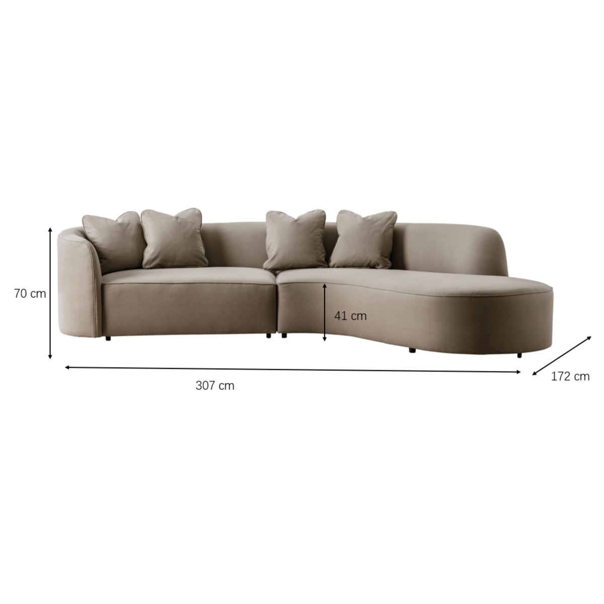 Farah Sectional Sectionals| Roots Furniture