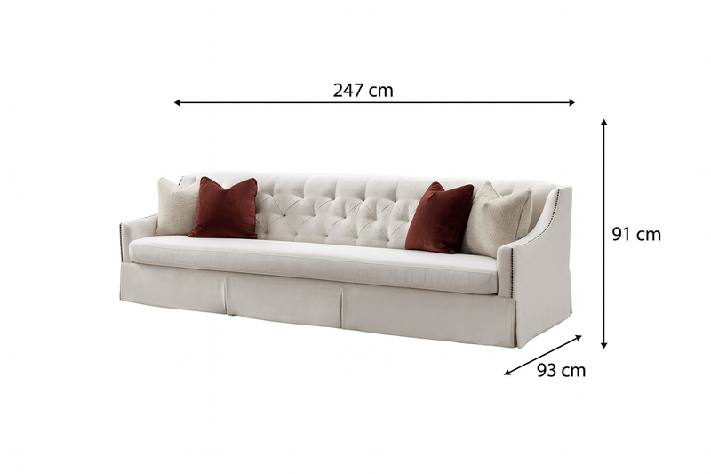Fatima Roze Sofa - Al Rugaib Furniture