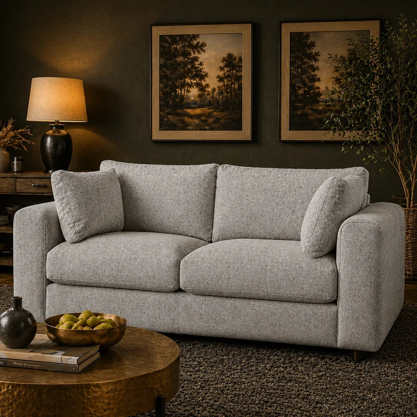Terrona Rust Loveseat - Gray